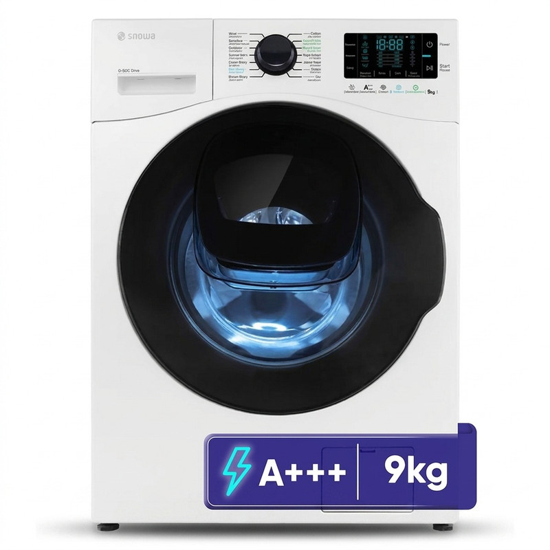 ماشین لباسشویی 9 کیلوگرم اتوماتیک اسنوا مدل SWM-F92W