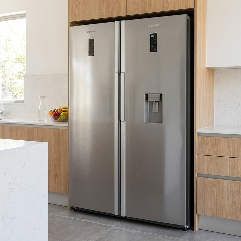 یخچال فریزر دوقلو 38 فوت اسنوا مدل SRDi/SFDi-M210SS